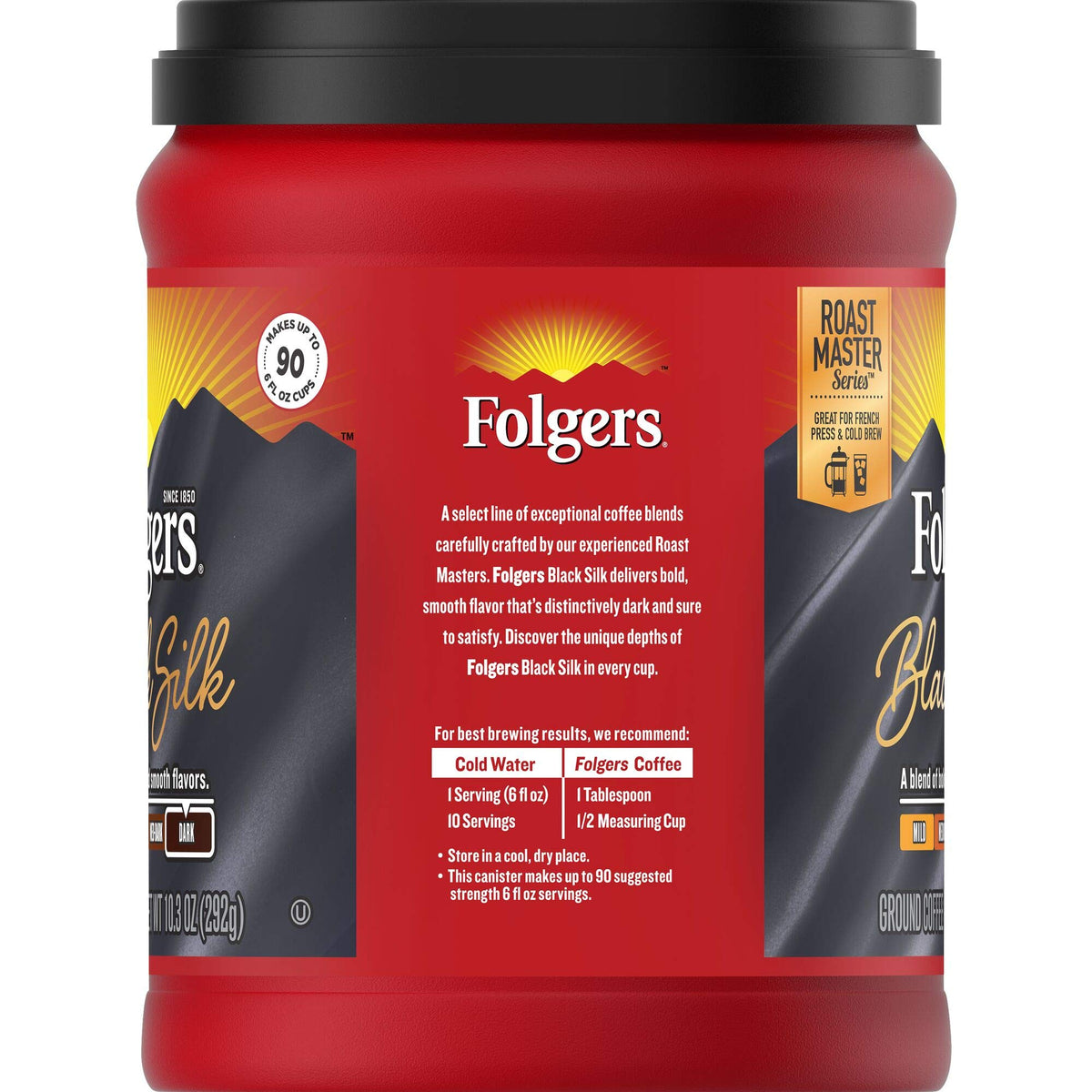 Brew-ready setup featuring Folgers Black Silk for quick, everyday coffee moments.