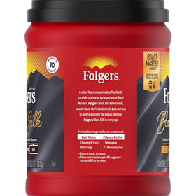 Brew-ready setup featuring Folgers Black Silk for quick, everyday coffee moments.