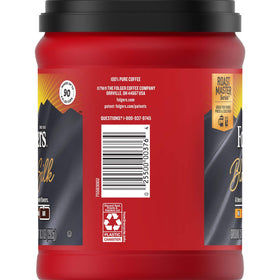 Folgers Black Silk Ground Coffee suited for French press extraction.