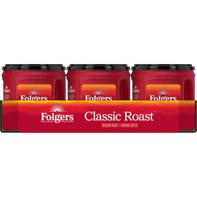Folgers Classic Roast brew method French press ready for a rich cup.