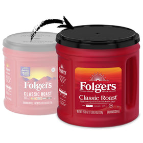 Brewing with a French press and Folgers Classic Roast for a smooth cup