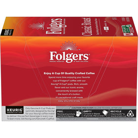 Folgers Classic Roast Keurig brewing pod designed for fast mornings.
