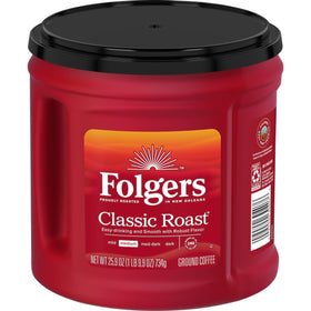 Morning kitchen scene with Folgers Classic Roast ready to sip