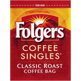 Folgers Coffee Singles deliver a fresh cup for anytime use.