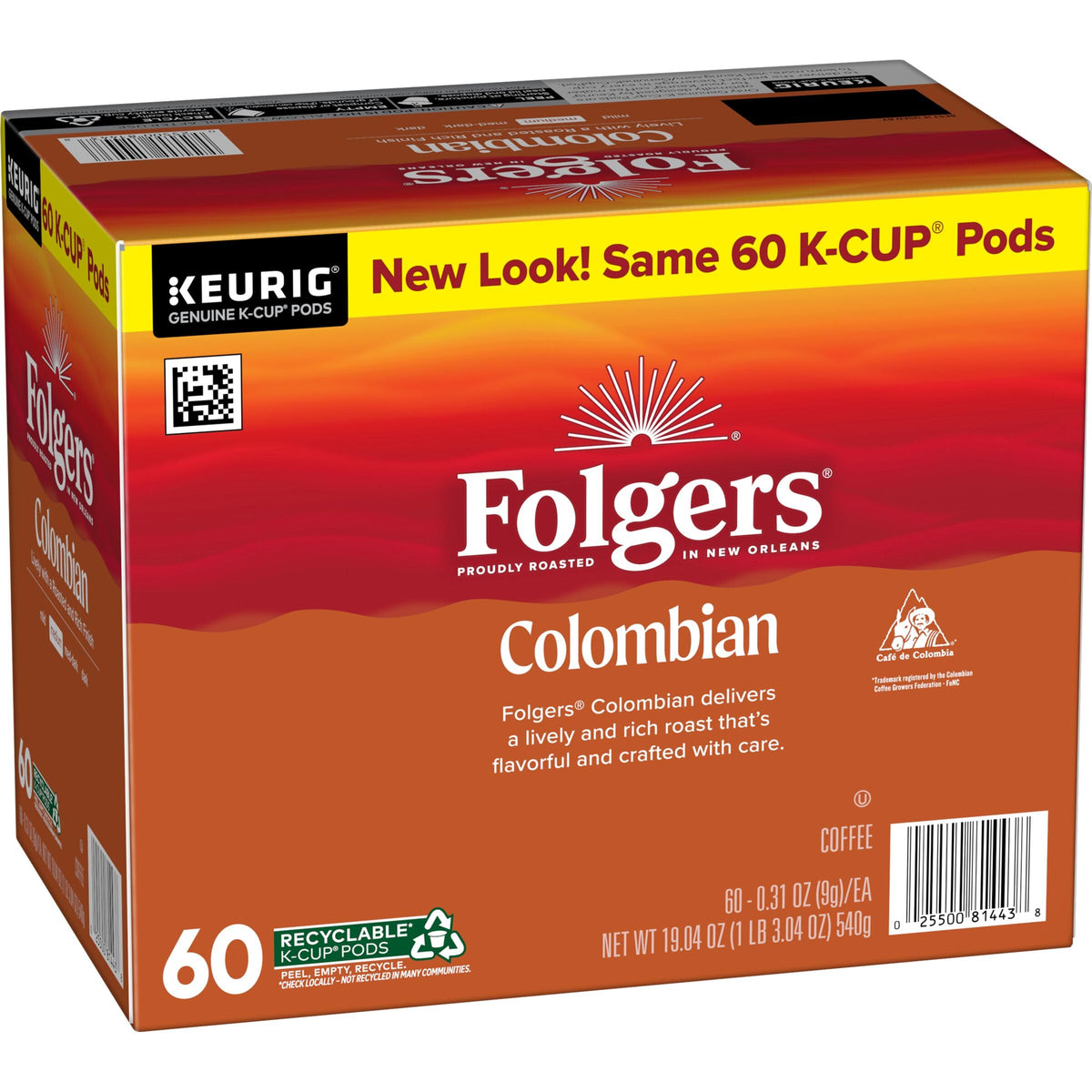 Folgers Colombian coffee aroma close-up highlighting rich fragrance.