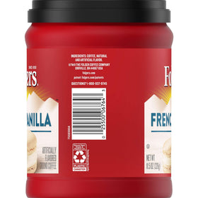 Folgers French Vanilla steaming cup showing rich aroma and smooth flavor