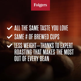 Morning kitchen scene with Folgers Gourmet Supreme, ideal for everyday coffee.