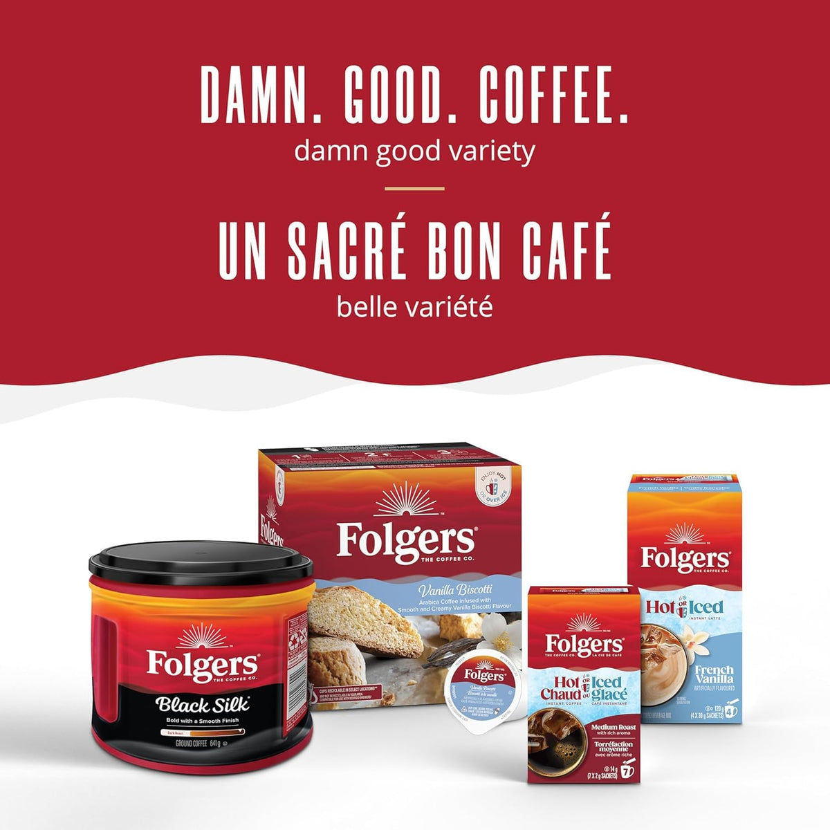 Folgers Hazelnut Cream K-Cup pour streams into a mug.