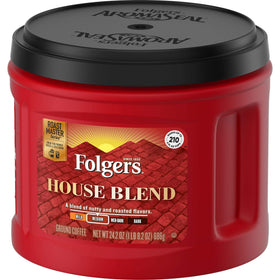 Folgers House Blend ready for French press brewing.