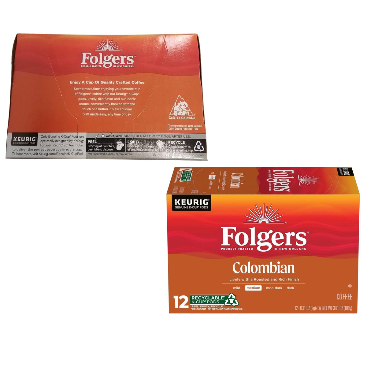 Folgers K-Cups aroma close-up showing rich scent