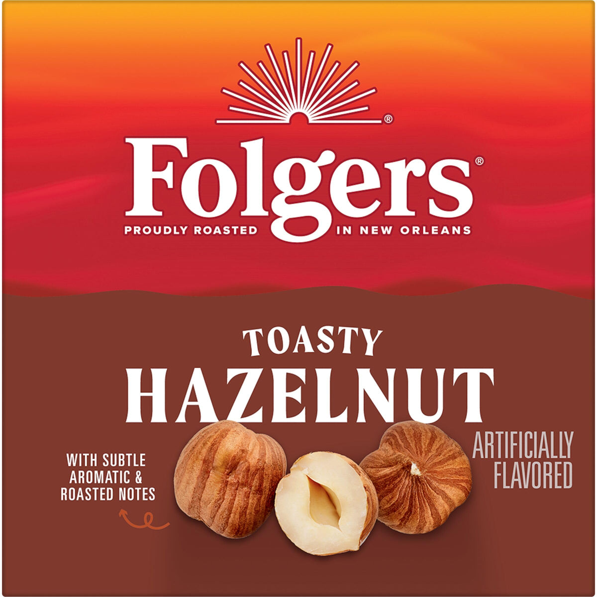 K-Cup pod packaging for Folgers designed for simple Keurig brewing