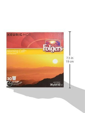 Aromas rise from a Folgers Morning Café mug, inviting a gentle start.