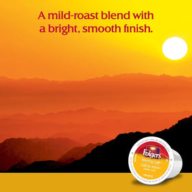 Recyclable packaging for Folgers Morning Café K-Cup Pods in compatible communities.