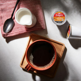 New Orleans roasted Folgers aroma releasing a inviting scent