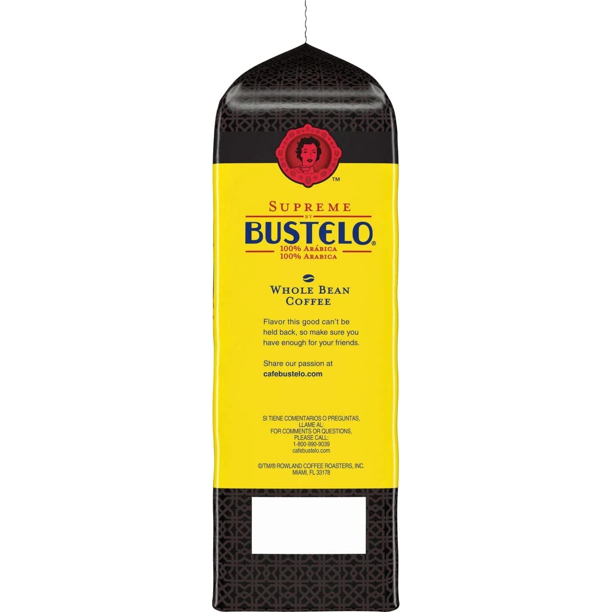 Steaming mug showcasing the rich crema and full-bodied flavor.