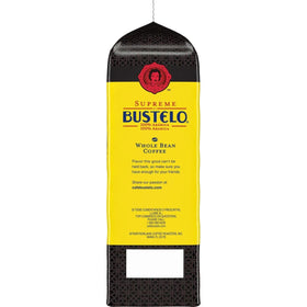 Steaming mug showcasing the rich crema and full-bodied flavor.