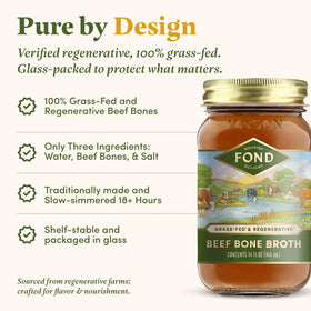Fond Nourish Delight broth pour captured, ready to enrich soups and sauces.