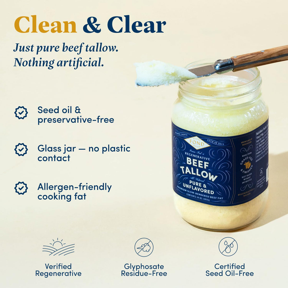 Fond Nourish Delight chili garlic tallow adds aromatic heat for flavorful dishes