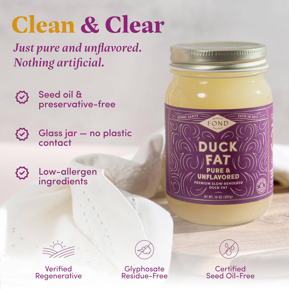 Fond Nourish Delight duck fat crisp-potatoes delivers restaurant-style crunch.