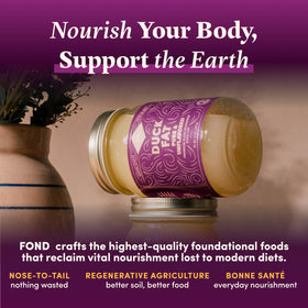 Fond Nourish Delight duck fat neutral-flavor enables versatile baking.