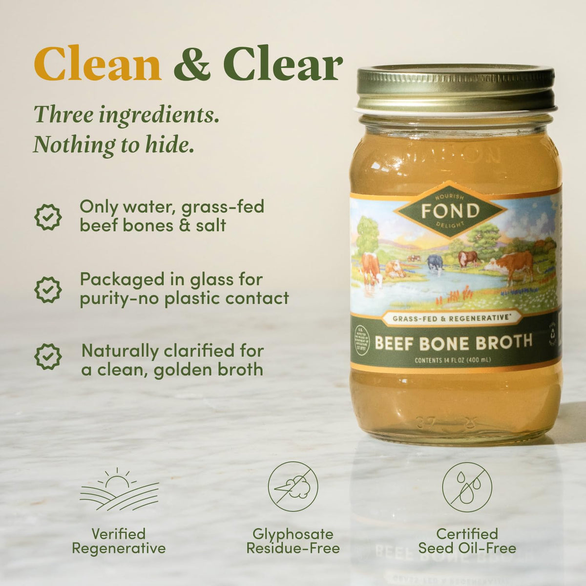 Fond Nourish Delight warm cup ready to sip as a comforting snack.