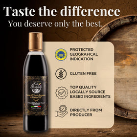 Smart Fondo Montebello bottle design enables controlled, mess-free drizzling