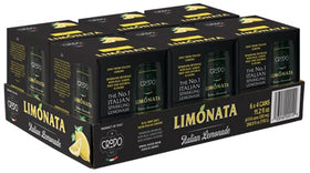 Fonti Di Crodo Limonata can front—refreshing Italian lemonade with natural Sicilian lemon juice.