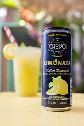 Fonti Di Crodo Limonata can table—cool, ready-to-drink option beside meals.