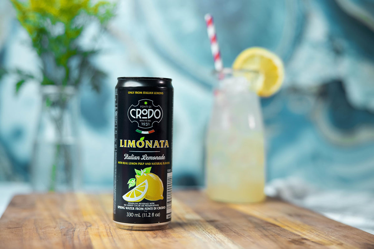 Fonti Di Crodo Limonata multipack display—great for stocking up before gatherings.