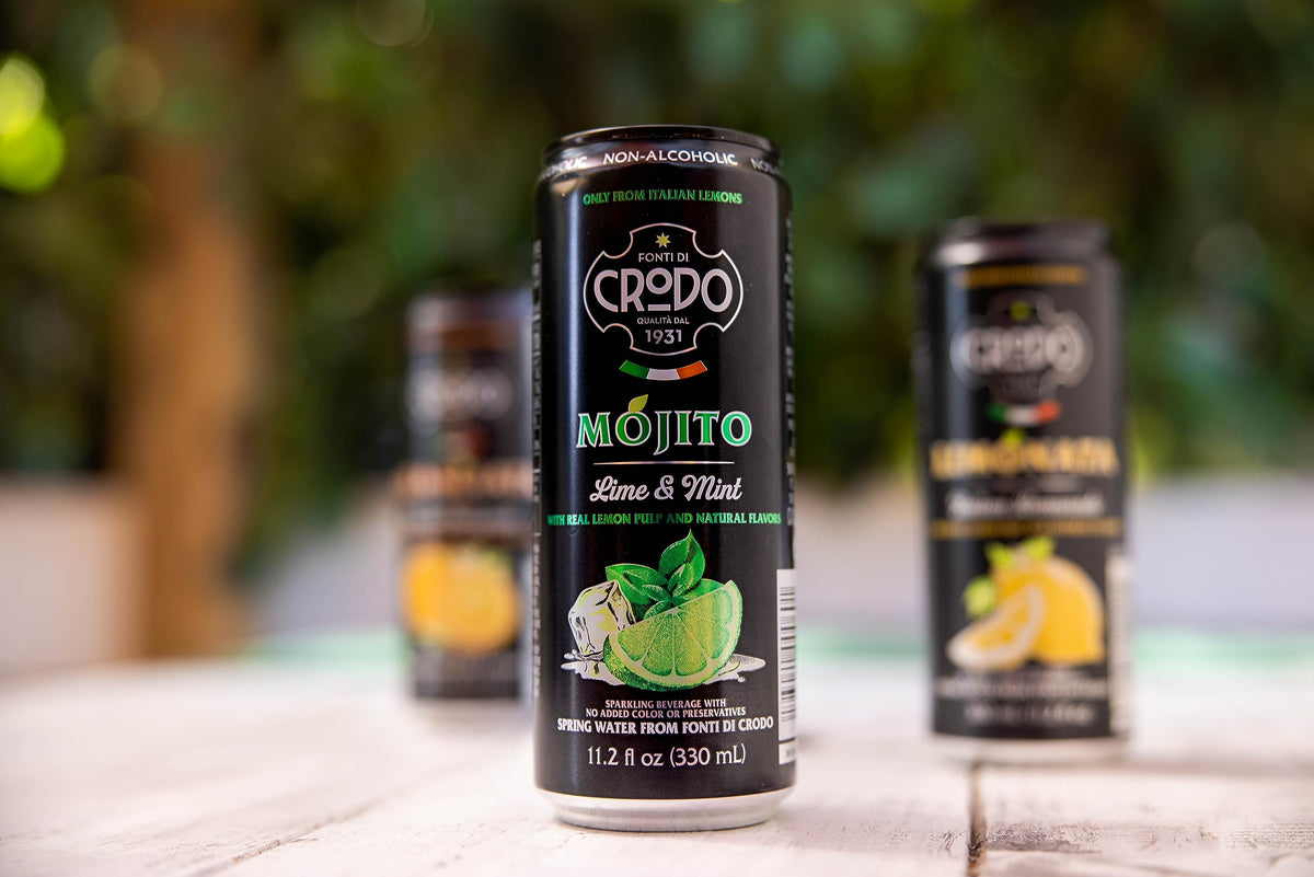 Fonti Di Crodo Mojito ingredients including lemon and mint