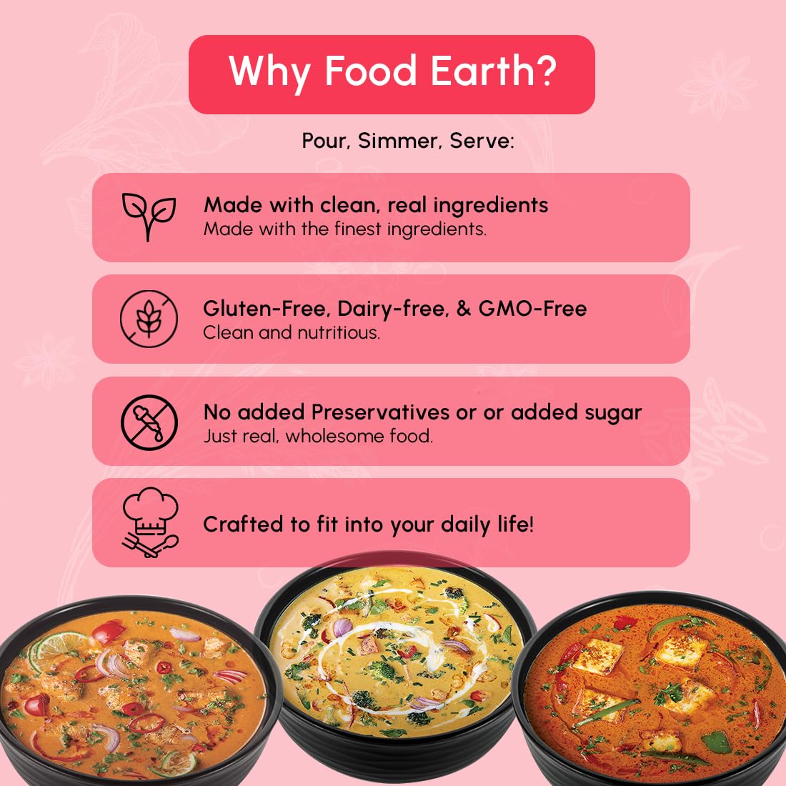 Food Earth sauce in saucepan on stove top.