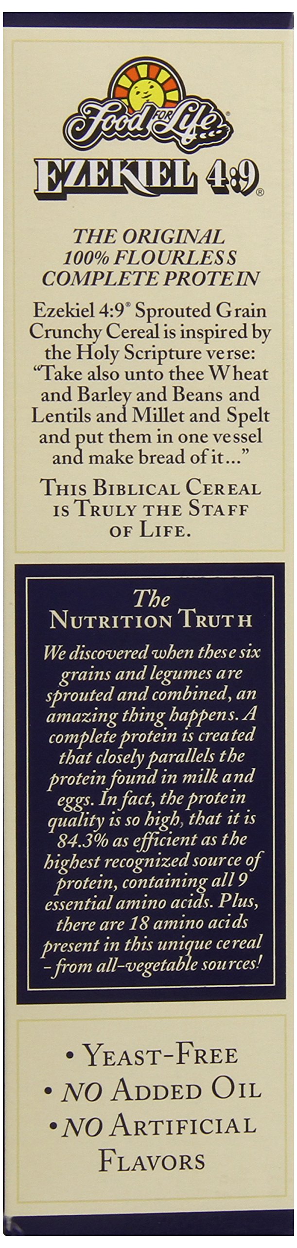 Food for Life Ezekiel 4:9 cereal bowl served, ready for breakfast or snack.