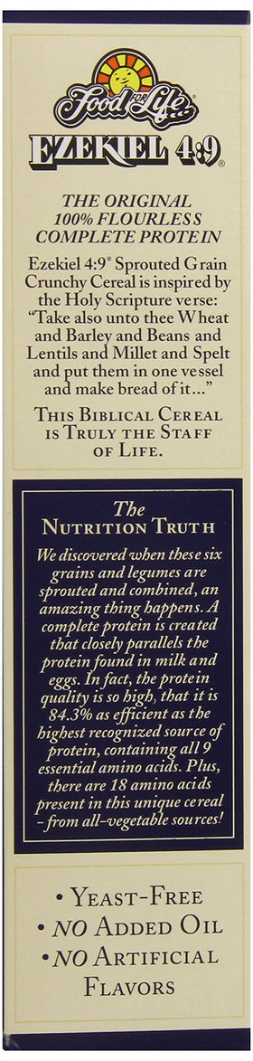 Food for Life Ezekiel 4:9 cereal bowl served, ready for breakfast or snack.