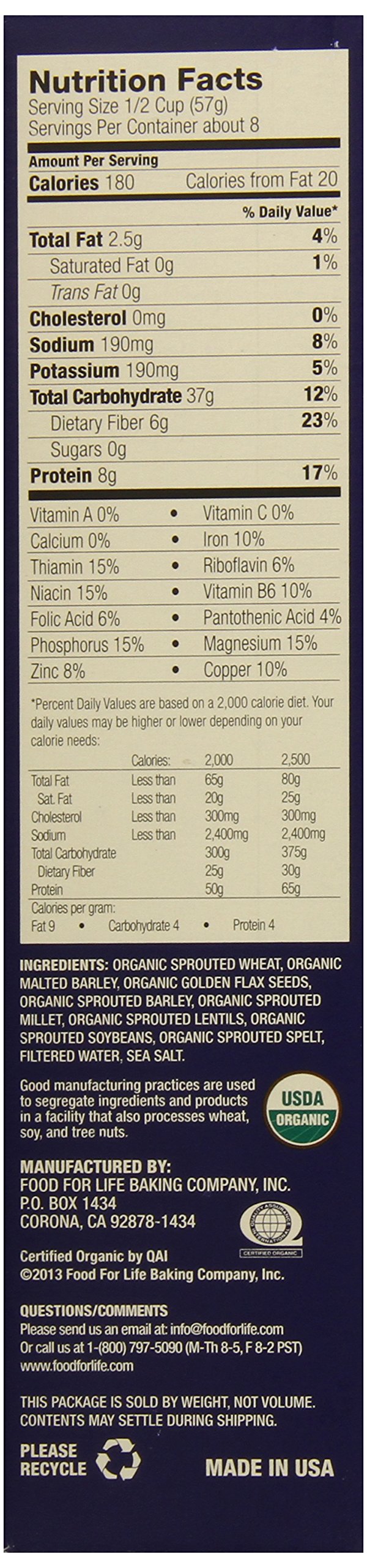 Food for Life Ezekiel 4:9 cereal kitchen scene suggests versatile vegan, dairy-free option.
