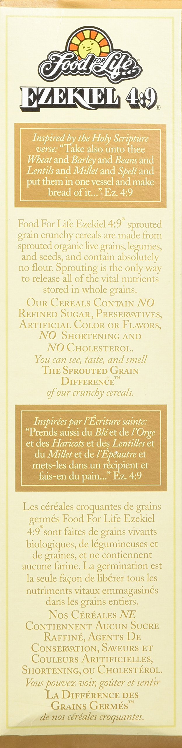 Food for Life Ezekiel almond cereal pack of 6, bulk packet for versatile breakfasts.