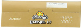 Food for Life Ezekiel almond serving cup, ready-to-eat crunchy cereal.