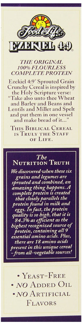 Food for Life pack of 6 cinnamon raisin cereal boxes offers pantry-ready convenience.