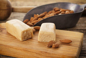 Food to Live almond flour ingredients and bowl mix, highlighting versatility in coatings.