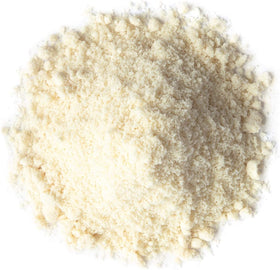 Food to Live almond flour measuring cup scene shows fine texture ideal for keto recipes.
