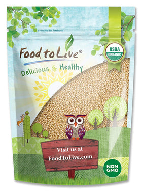 Food to Live amaranth grain bulk 3lb package for bulk cooking.
