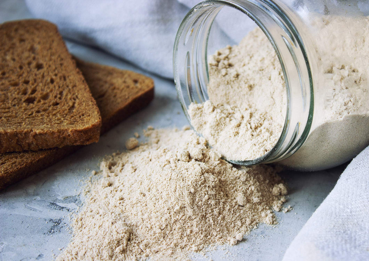 Food to Live barley flour organic certifications image communicates kosher and vegan status.