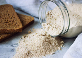 Food to Live barley flour organic certifications image communicates kosher and vegan status.