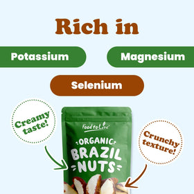 Food to Live Brazil nuts – non-GMO, premium quality in bulk packaging.
