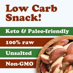Food to Live Brazil nuts perfect for trail mixes and toppings.