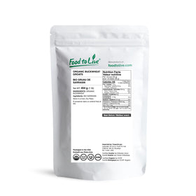 Food to Live buckwheat groats raw grains ready for versatile cooking.