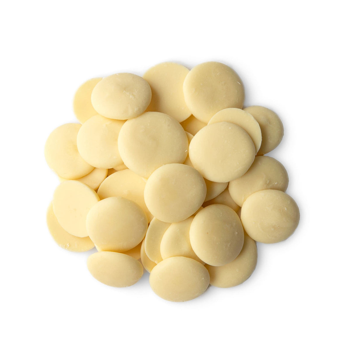 Food to Live cacao butter wafers raw appearance close-up with creamy color and chocolate aroma.