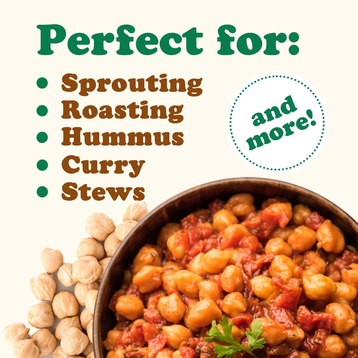 Food to Live garbanzo beans bulk pack for pantry-friendly bulk buying.
