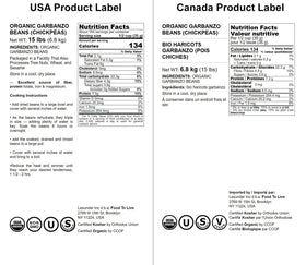 Food to Live garbanzo beans non-GMO and Kosher for clean ingredients