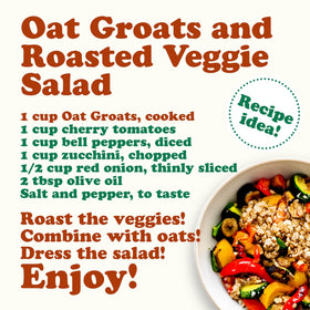 Food to Live Oat Groats vegan pilaf ready to serve.