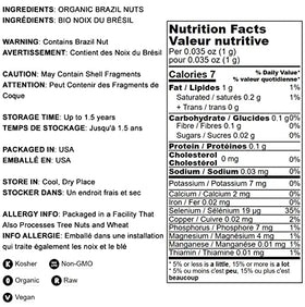 Food to Live Organic Brazil nuts – rich in selenium for everyday nutrition.